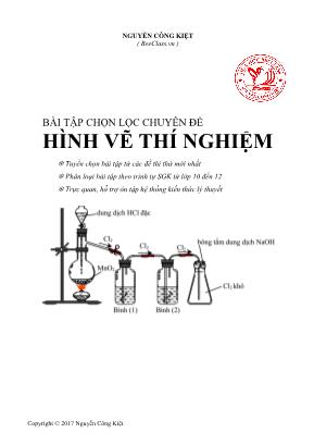 Bài tập Hóa học 10 chọn lọc - Chuyên đề Hình vẽ thí nghiệm - Nguyễn Công Kiệt